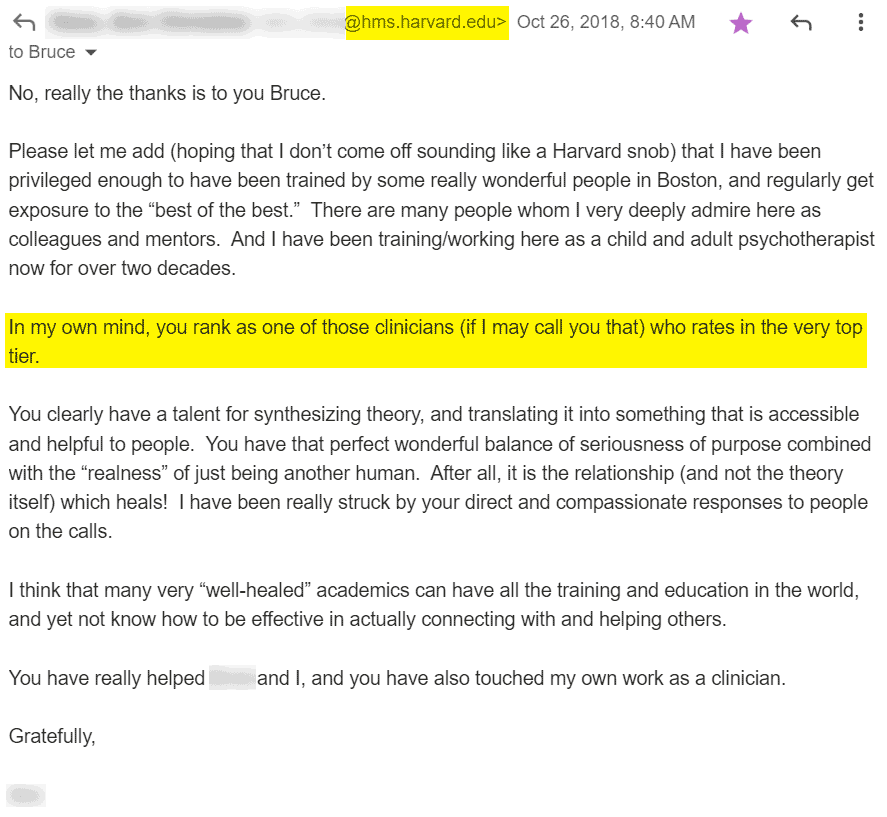 Harvard professor testimonial